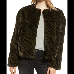 Sanctuary Safari Faux Fur Jacket